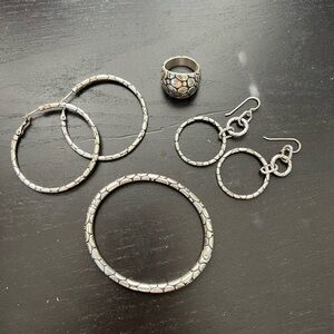 Brighton Pebble Silver Set